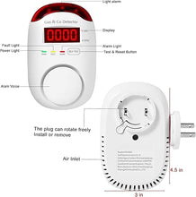 Load image into Gallery viewer, 2 Packs Gas & Carbon Monoxide Detectors - Plug in Carbon Monoxide Detector & Propane, Natural Gas Detector, CO Monitor Alarm & Explosive Gas Detector Alarm for Home,RV