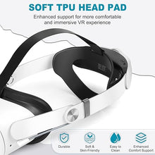 Load image into Gallery viewer, Hurra Head Strap with Battery for Oculus Quest 2, 10000mAh Fast Charging Battery Pack Extend 8H Playtime, Counter Balance Adjustable Elite Strap Replacement Accessories Enhanced Comfort Support in VR