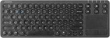 Load image into Gallery viewer, SANWA Multi Device Bluetooth Keyboard with Touchpad, Rechargeable Keypad with Trackpad for Laptop Desktop Computer PC iPad/iPhone Tablet, Compatible with MacBook, Windows, Android, iOS, Black