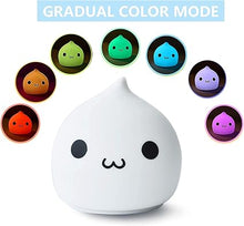 Load image into Gallery viewer, ZKLiLi Night Light for Kids, Cute Lamp Dumpling Light Birthday Gifts for Girls Boys, Kawaii Nightlight Silicone Portable Nursery Battery Powered Animal Night Lights for Baby Toddler Teen Bedrooms
