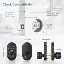Load image into Gallery viewer, Keypad Smart Door Knob Lock, Yamiry Keyless Entry Door Lock for Front Door, Digital Keypad Door Lock with Handle, Electronic Code Door Knob, Auto Lock