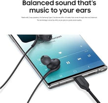 Load image into Gallery viewer, 2025 New Earbuds Stereo Headphones for Samsung Galaxy Z Fold6 S24 S23 S22 S21 S20, Note 10, 10+ - Designed by AKG - with Microphone and Volume Remote Type-C Connector-Black