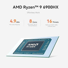 Load image into Gallery viewer, Beelink EQR6 AI Mini PC, AMD Ryzen 9 6900HX(6nm, 8C/16T) up to 4.9GHz, Mini Computer 24GB DDR5 RAM 1TB M.2 PCIE4.0 SSD, Micro PC 4K@60Hz Dual Display, Built-in PSU Copilot WiFi6/BT5.2/1000Mbps