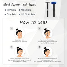 Load image into Gallery viewer, Led-Light-Therapy, 7 Color Face Skincare Wand with Facial Massager LED Face Skin Rejuvenation for Face & Neck & Eye Skincare Equipment Red Light Wand