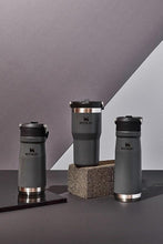 Load image into Gallery viewer, Stanley IceFlow Stainless Steel Water Jug with Straw, Vacuum Insulated Water Bottle for Home and Office, Reusable Tumbler with Straw Leak Resistant Flip, Charcoal, 17 OZ