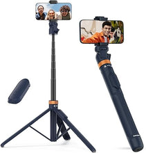 Load image into Gallery viewer, Sensyne 72" Phone Tripod, Extendable Selfie Stick with Detachable Phone Holder Compatible with All Cell Phones/Camera Blue