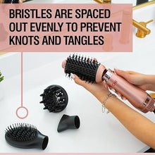 Load image into Gallery viewer, CHI Volumizer 4-in-1 Blowout Brush, Hair Dryer for Smooth, Silky & Shiny Hair, Four Interchangeable Attachments for Versatile Styling, Rose Gold