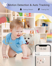Load image into Gallery viewer, ARENTI Baby Monitor WiFi 6 Smartphone App, 5-inch Wireless Display with Camera and Audio, Super Night Vision, Cry &Motion Detection, Temp & Humidity Sensor, 2-Way Talk (D3)