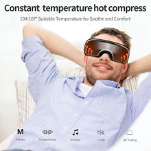 Load image into Gallery viewer, ALASKA BEAR Eye Massager Heat and Compression, Warm Therapy Mask, Temple Facial Massage for Eye Strain, Dry Eyes