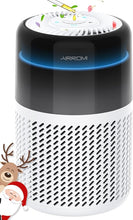 Load image into Gallery viewer, AIRROMI Air Purifier for Bedroom Home,HEPA Filter,Covers Upto 549 Ft²,Quiet 360°intake Air Cleaner with Fragrance ponge for Better Sleep,Night Light,Filters Smoke,Pet Dander,Allergies,Dust,A2005 White
