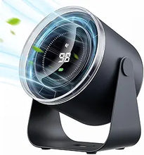Load image into Gallery viewer, WSKEN Desk Fan with Battery Operated, Quiet Digital Display Portable Fan for Office, Bedroom, Kitchen, Home, Outdoor, 100 Speeds 115° Tilt Small Travel Camping Table Fan,Bluish Black