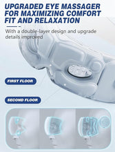 Load image into Gallery viewer, Eye Massager with Heat, Christmas Birthday Gifts for Women Men, Heated Eye Massager for Migraines with Compression and Bluetooth, Eye Mask Massager Reduce Eye Strain, Dark Circles and Dry Eyes