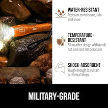 Load image into Gallery viewer, Gorilla Grip Powerful LED 750 FT Water Resistant 5 Adjustable Mode Tactical Flashlight, High Lumens Ultra Bright Battery Life Zoom Flashlights, Small Camping Car Mini Flash Light Accessories, Orange