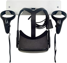 Load image into Gallery viewer, CNBEYOUNG Metal VR Headset Wall Mount Storage Stand Hook Compatible with Quest 2 Pro Quest 3, Valve Index, PSVR 2, HTC Vive, Pico 4, Pimax VR MR XR Headsets and Controllers(Aluminum Alloy-Silver)