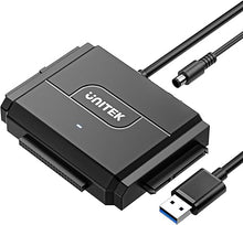 Load image into Gallery viewer, Unitek SATA/IDE to USB 3.0 Adapter, IDE Hard Drive Adapter Kit Recovery Converter for Universal 2.5"/3.5" Inch IDE and SATA External HDD/SSD, Support 10TB
