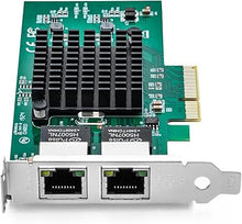 Load image into Gallery viewer, 10/100/1000Mbps Gigabit Ethernet Converged Network Adapter (NIC) with Intel 82576 Chip, Ethernet PCI Express Network Card, Dual RJ45 Copper Ports, PCI Express 2.0 X4, Compare to Intel E1G42ET