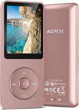 Load image into Gallery viewer, AGPTEK A02S 16GB MP3 Player, 70 Hours Playback Lossless Sound Music Player, Supports up to 128GB, Rose Gold