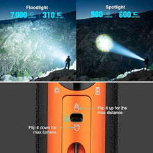 Load image into Gallery viewer, OLIGHT Marauder Mini 7,000 Lumens Bright Flashlight with 600 Meters Beam Distance, Powerful RGB Flashights, Rechargeable MCC3 Magnetic Charging for Outdoor, Hunting, Searching (Orange)