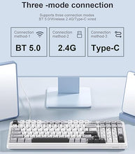 Load image into Gallery viewer, x Aula F99 Pro Mechanical Keyboard, Hot Swappable Custom Gaming Keyboard, Tri-Mode BT5.0/2.4GHz/USB-C Creamy RGB Keyboard with Numpad PBT Keycaps Multifunction Knob for MAC PC Gamer - Blue