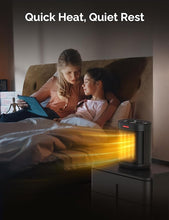 Load image into Gallery viewer, 1000W Small Space Heaters for Indoor Use, PTC Ceramic Personal Heater with Overheating & Tip-Over Protection, Quiet Heating for Desktop Office Home