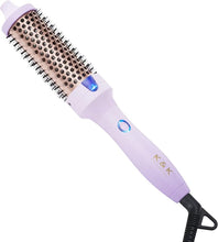 Load image into Gallery viewer, K&K 1 1/2 Inch Ceramic Tourmaline Ionic Heated Round Brush Curling Brush Creates Blowout Look -Creates Root Volume & Loose Curls Volume Curls Dual Voltage Hair Styling Tool (Purple, 1.5 Inch)