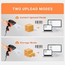 Load image into Gallery viewer, Tera Upgraded USB 1D 2D QR Barcode Scanner Wired, Officially Certified Dustproof Shockproof Waterproof IP65 Ergonomic Handle Fast and Precise Scan for Windows Linux Plug and Play Model D5100Y