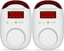 Load image into Gallery viewer, Plug-in Carbon Monoxide Detectors,Koabbit CO Level Monitoring Alarm with Light & Digital Display for Home/Kitchen/Bedroom,Accurate & Easy to Install(2 Pack)