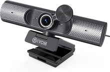 Load image into Gallery viewer, Webcam with Microphone and Speaker, 1080P Web Camera for Desktop Computer Laptop, USB Camera with Physical Privacy Cover,Plug and Play, Streaming Webcam, Wide Angle Computer Camera 3 in 1