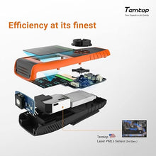 Load image into Gallery viewer, Temtop PM2.5 Monitor P600, Essential Air Particle Meter PM2.5 PM10 Air Quality Tester for Indoor/Outdoor Air Pollution Detection, Particle-Centric Detector w/Data Histogram Display