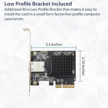 Load image into Gallery viewer, 1 Port 10 Gigabit Ethernet Network Card - PCIe x4 10Gb 10GBASE-T NIC AQTION AQC107-10Gbps Ethernet PCI-Express x4 Adapter SD-PEX24055