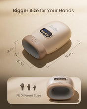 Load image into Gallery viewer, zaza Hand Massager ?ith Heat and Compression for Carpal Tunnel Finger Numbness, Cordless Hand Air Compression Massagers, Electric Hand and Wrist Massage for Palm Fingers, Muscle Soothe Pain Relief