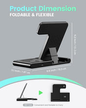 Load image into Gallery viewer, Wireless Charger iPhone Charging Station: 3 in 1 Charger Stand Multiple Devices for Apple - iPhone 16 15 14 Pro Max 13 12 11 - Watch 10 9 8 7 6 5 4 3 2 SE and Ultra Series - Airpods 4 3 2 Pro