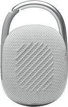 Load image into Gallery viewer, JBL Clip 4 - Portable Mini Bluetooth Speaker, big audio and punchy bass, integrated carabiner, IP67 waterproof and dustproof, 10 hours of playtime, speaker for home, outdoor and travel (White)