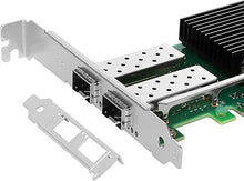 Load image into Gallery viewer, PCIe Ethernet Network Card for Intel X710-DA2 X710-BM2 Chipset PCIe 3.0 x8 10Gb Dual Port SFP+ LAN Card Support Windows Server/Windows/Linux/VMware/ESX
