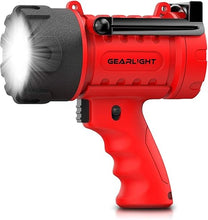 Load image into Gallery viewer, GearLight Waterproof LED Spotlight Flashlight Father's Day Gifts for Dad - High Lumen Spot Light for Outdoor Camping Accessories, Boating Gifts for Men, Husband, Floating Handheld Flash Lights