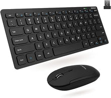 Load image into Gallery viewer, Macally Small Wireless Keyboard and Mouse Combo for PC - an Essential Work Duo - 2.4G - 78 Compact Key Cordless Mouse and Keyboard Combo with Mini Body and Quiet Click