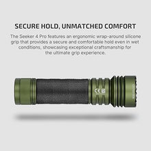 Load image into Gallery viewer, OLIGHT Seeker 4 Pro Rechargeable LED Flashlights, High Lumens Powerful Bright Flashlight 4600 Lumens with USB C Holster, IPX8 Waterproof Flashlight for Emergencies, Camping, Searching (OD Green)