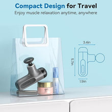 Load image into Gallery viewer, Mini Massage Gun with Heat, Deep Tissue Massage Gun, Portable Percussion Muscle Massager with 4 Massage Heads for Athletes