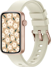 Load image into Gallery viewer, Smart Watches for Women Compatible with iPhone Android Phones, LYNN2 Women's Watch Fitness Tracker Watch with Heart Rate Monitor Pedometer Sleep Tracker Waterproof Milky White