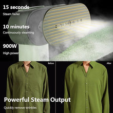 Load image into Gallery viewer, G6 2-in-1 Portable Steamer for Clothes and Iron for Clothes, Just 0.7lbs Lightly, 10 Minutes of Continuous Steam, 900W Light Steamer for travel and home (yellow)