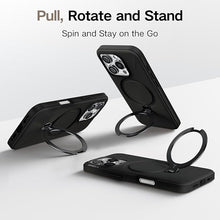 Load image into Gallery viewer, TORRAS 360° Spin Stand for iPhone 16 Pro Max Case, Fit for Magsafe, Mil-STD Protective Hard PC Scratch-Resistant Case for iPhone 16 Pro Max Phone Case with Kickstand, Ostand Spin, Onyx Black, 6.9 inch