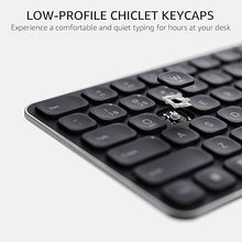 Load image into Gallery viewer, Rapoo 9560M Wireless Keyboard and Mouse Combo, Blade-Series E9550L 110-Key Ultra-Thin Keyboard and MT760SE Wireless Mouse, Support 4 Devices, Quiet, USB-C, Rechargeable, for Windows/Mac/Linux/Chrome