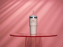 Load image into Gallery viewer, Stanley Quencher H2.0 FlowState Stainless Steel Vacuum Insulated Tumbler with Lid and Straw for Water, Iced Tea or Coffee, Smoothie and More, Rose Quartz 2.0, 14oz