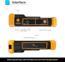Load image into Gallery viewer, CCTV Camera Tester Support 8MP TVI CVI AHD CVBS Analog Camera Tester 4.3 inches Screen RS485 PTZ Control Audio Test 12V Power Output