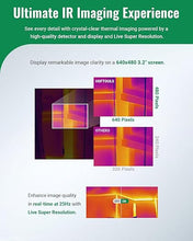 Load image into Gallery viewer, F2W Thermal Camera 256x192 IR Resolution, Thermal Imaging Camera with W-Fi, Super Resolution Image Enhance,-4°F to 1022°F,640x480 3.2" Screen Thermal Imager with 16 GB Storage, Carrying Case