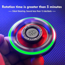 Load image into Gallery viewer, Fidget Spinners for Adults and Kids, Stress Anxiety ADHD Relief Figets Toy, Metal Finger Hand Spinner Toys with Luminous Light, Fidget Spinner Need Absorb Light Then Release in Dark