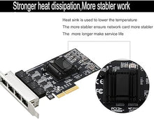 Load image into Gallery viewer, Quad-Port 2.5GBase-T PCIe Network Adapter RTL8125B 2500/1000/100Mbps PCI Express Gigabit Ethernet Card RJ45 LAN Controller Support PXE for Windows/Linux/MAC with Low Profile