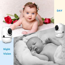Load image into Gallery viewer, HelloBaby Upgrade 5’’ Baby Monitor with 26-Hour Battery, 2 Cameras Pan-Tilt-Zoom, 1000ft Range Video Audio Baby Monitor No WiFi, VOX, Night Vision, 2-Way Talk, 8 Lullabies and Temperature