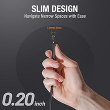 Load image into Gallery viewer, 5mm Dual Lens Inspection Camera, Teslong Borescope with LED Light, HD Industrial Endoscope, 5" IPS Screen, Waterproof Video Scope Camera, Flexible Cable for Home/Automotive/Pipe/Car/Wall(5FT)