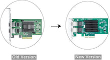 Load image into Gallery viewer, 10/100/1000Mbps Gigabit Ethernet Converged Network Adapter (NIC) with Intel 82576 Chip, Ethernet PCI Express Network Card, Dual RJ45 Copper Ports, PCI Express 2.0 X4, Compare to Intel E1G42ET